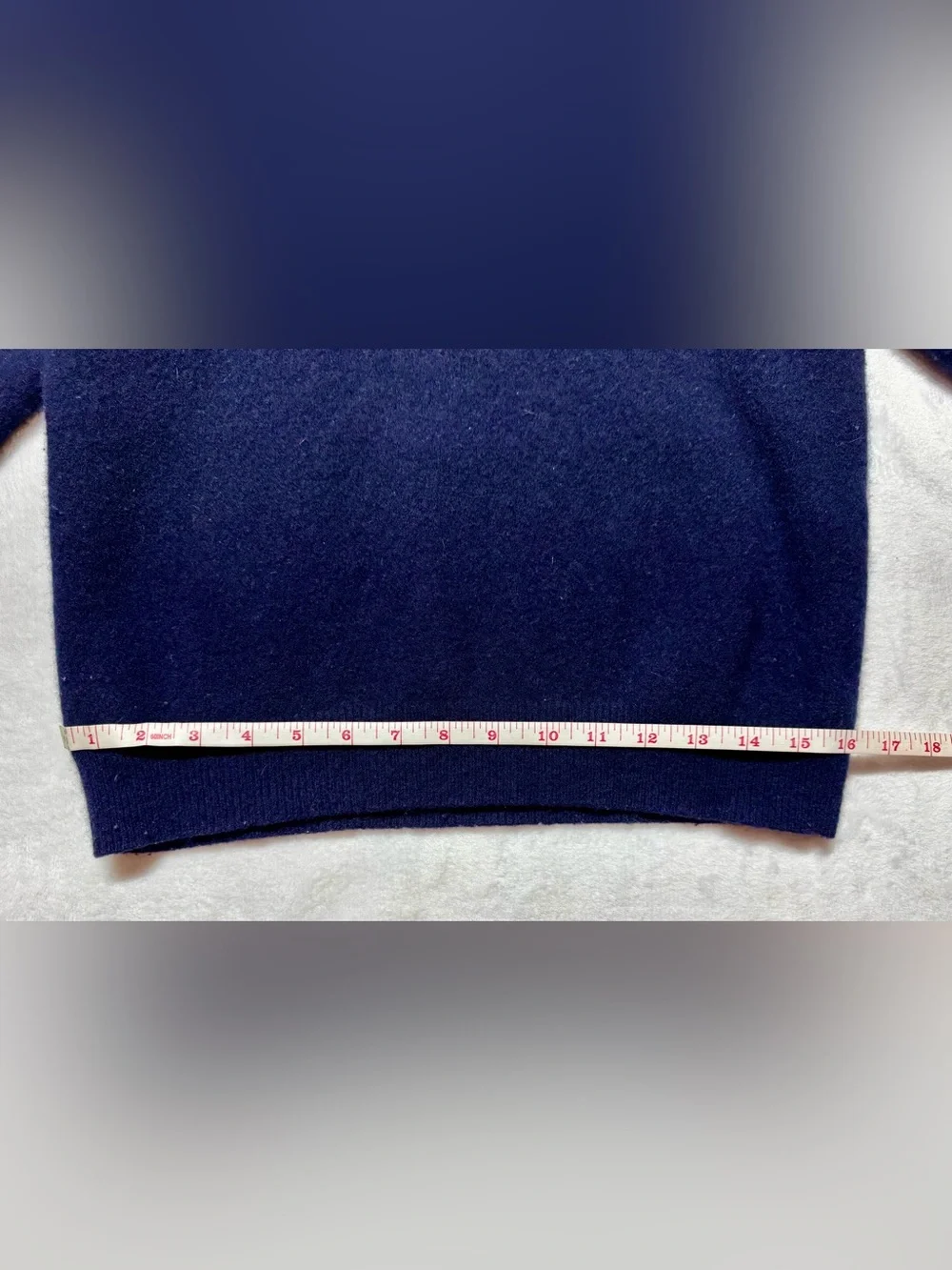 Polo Ralph Lauren Youth Blue Solid Collared Pullover 100% Lambswool Sweater